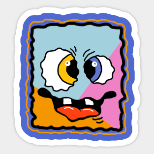 Happy Sponge Face Sticker